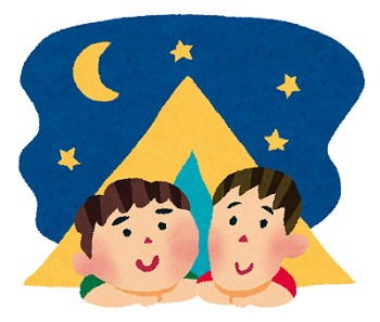 友達とキャンプ