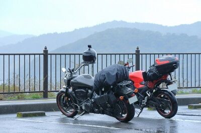 バイク旅（雨）