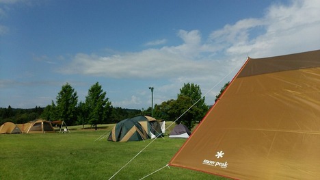 キャンプ3日目、やっと晴れました。