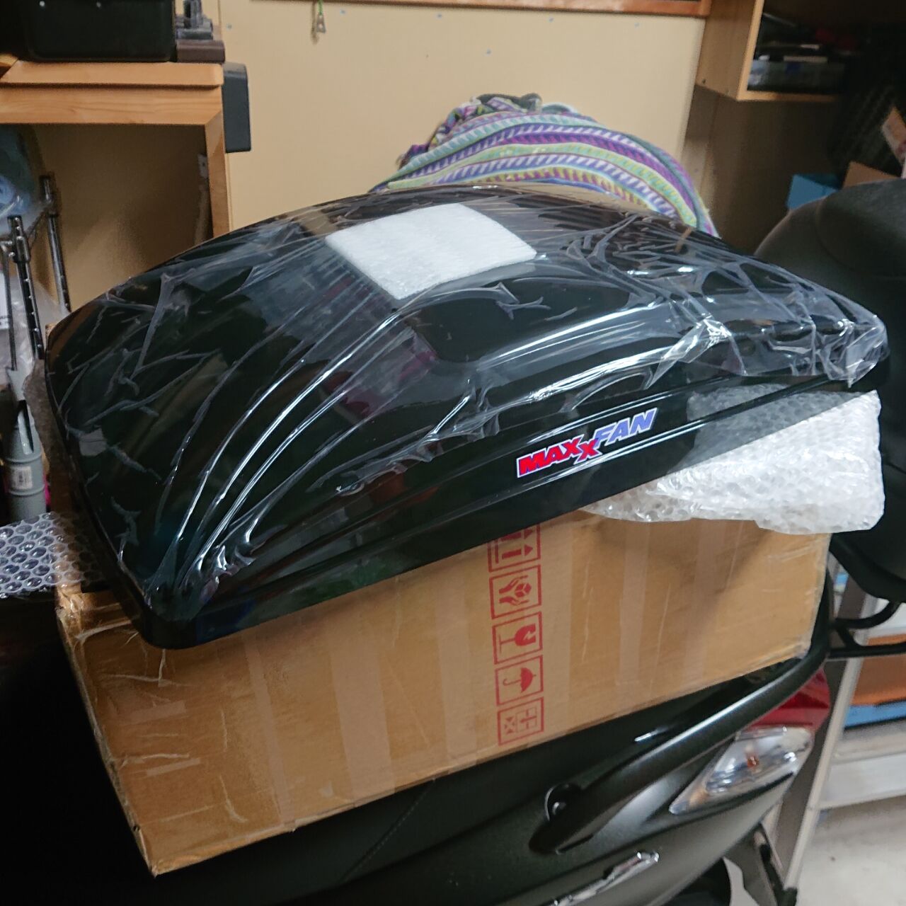 ファンカバー マックス ファン MAXXFAN マックスファン 黒カバー 美品