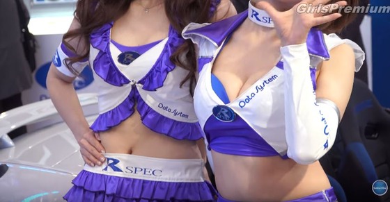 4Kで見るキャンギャルの腋の美しさ！　東京オートサロン2017
