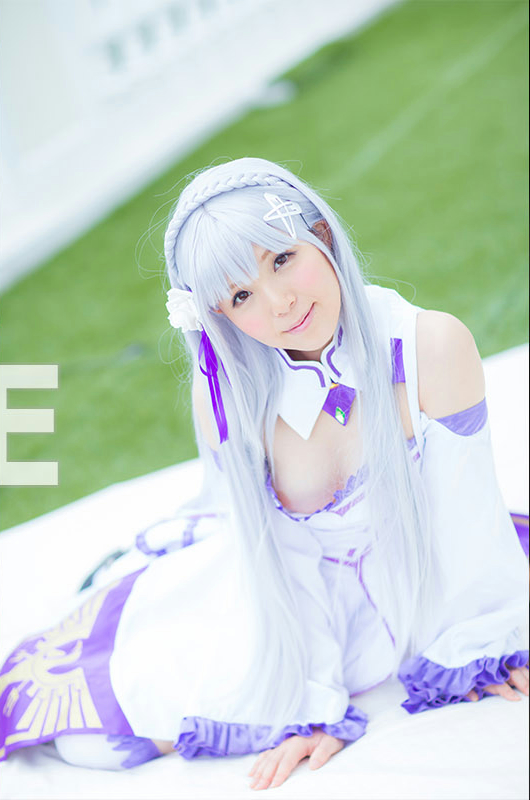 【@factory】 ”真島桜（桜瀬奈）”ちゃんの「リゼロ エミリア」コス