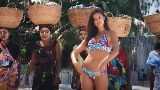 激レア！？日焼けして褐色肌のロシア人美女モデル　Irina_Shayk