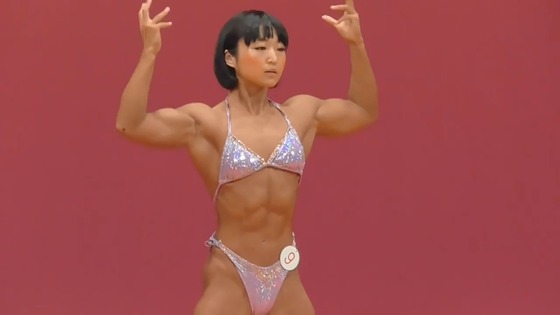 筋肉美！美形ボディービルダー”阿部優花”ちゃん