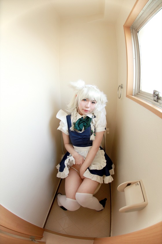 ”穂咲”ちゃんのオマンコぬれぬれコスプレ 「東方Ｐｒｏｊｅｃｔ　十六夜咲夜」
