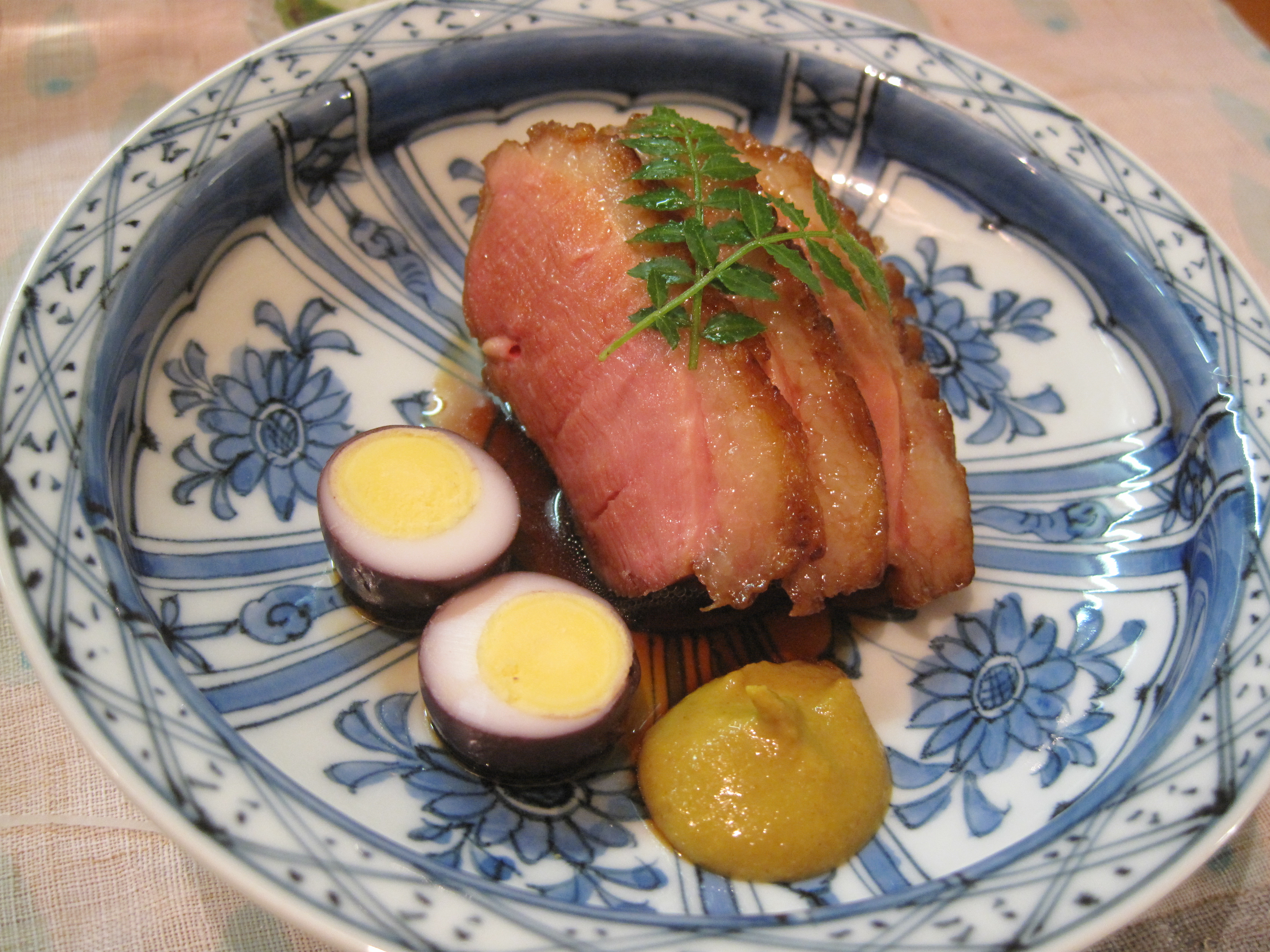 冷やしなすと鴨ロース 割烹t 32 旬彩爽海 星の川別荘