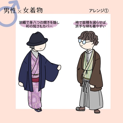 男性が女着物3