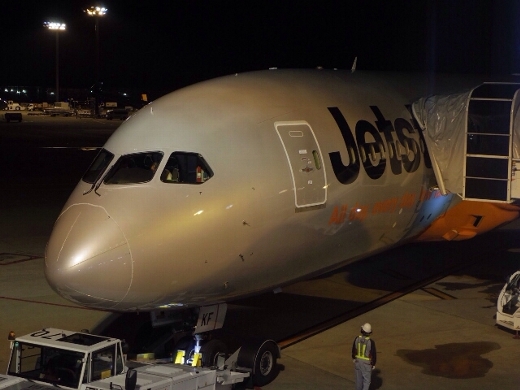 台湾桃園国際空港への使用機材はエアバスA320型機。フルパワーにしたときのエンジン音が独特で好きな機体w