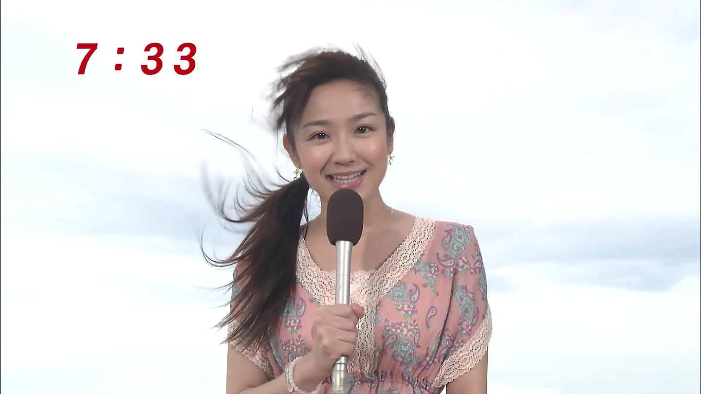 長野美郷 めざましテレビ 乱れ髪 その2 キャプ茶