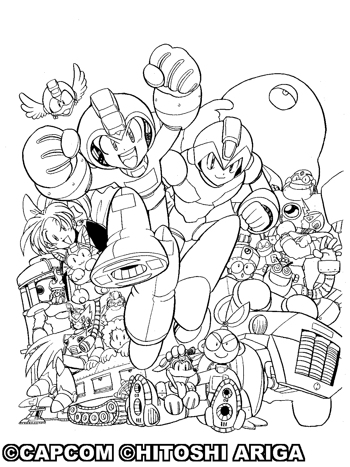 ロックマンリミックス 塗り絵大会開催決定 Capコブンのダレットブログ ロックマンリミックス 塗り絵大会開催決定 Capコブンのダレットブログ