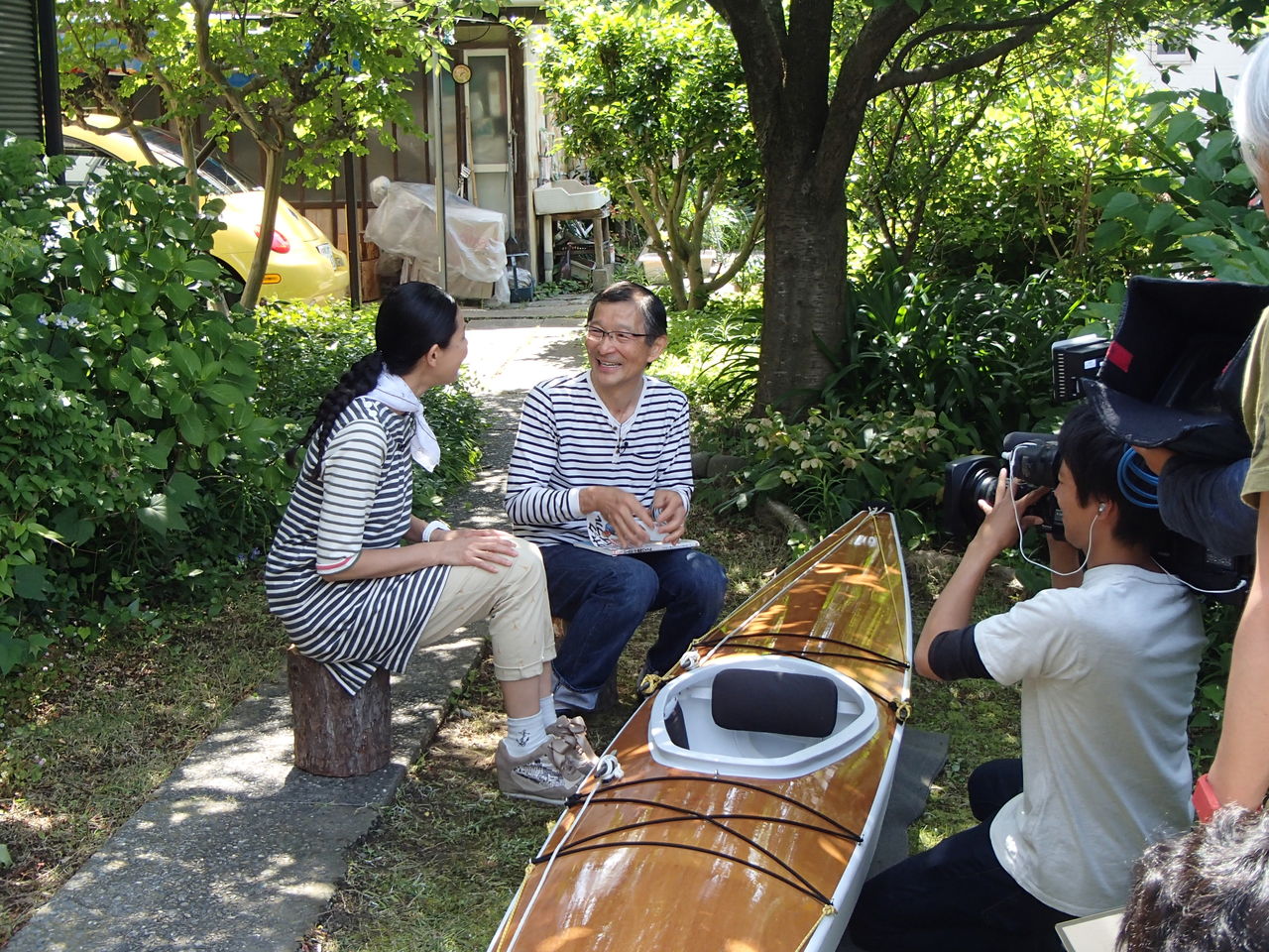 進水式 diyグランプリで特別賞を受賞 林マヤさんがテレビ取材 Captain Zensanのblog 進水式 diyグランプリで特別賞を受賞 林マヤさんがテレビ取材 Captain Zensanのblog