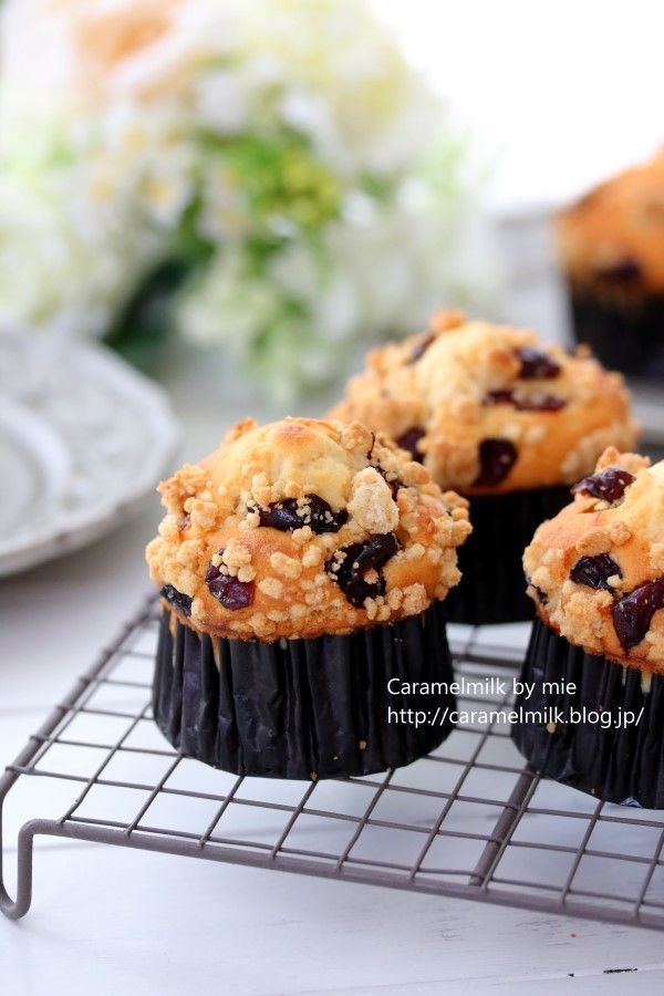 クランベリーチーズマフィン きゃらめるみるく みぃのほんわか お菓子レシピ