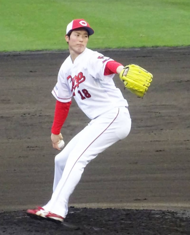 広島・森下 シート打撃で好投