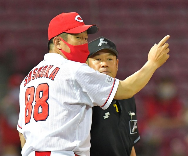 中国新聞『球炎』がカープ佐々岡監督にダメ出し