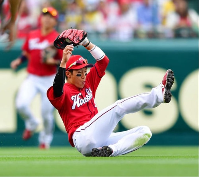 西川龍馬の外野守備
