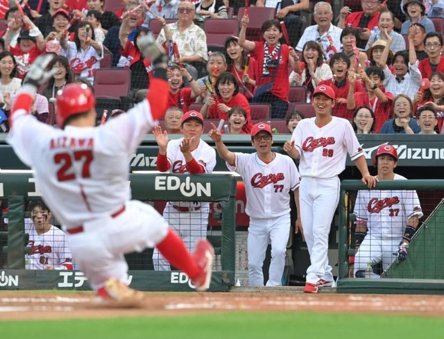 カープ會澤"激走"タッチアップ！→秋山たまげるｗｗｗｙｗ