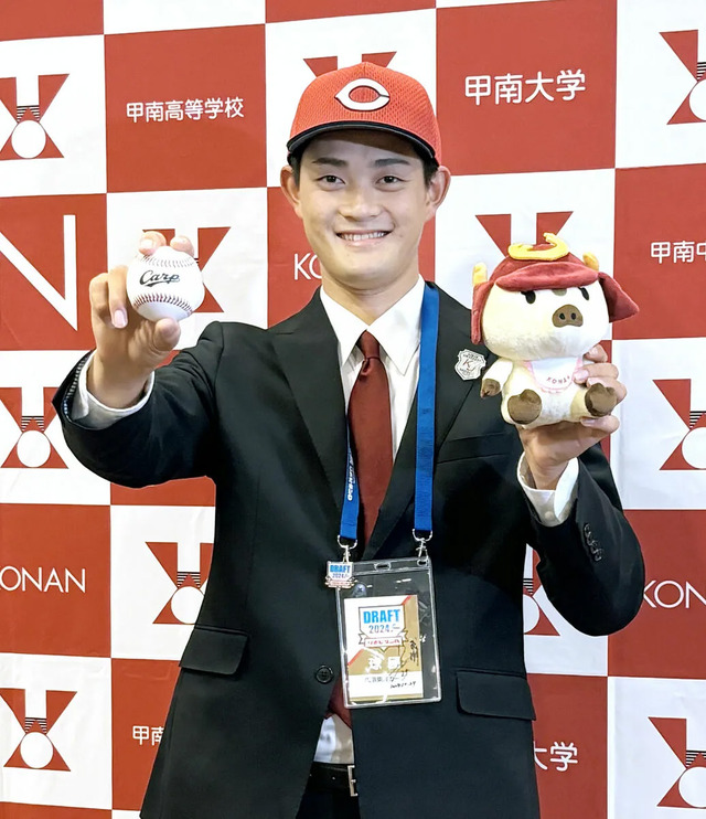 カープドラ3岡本駿に指名挨拶 (3)