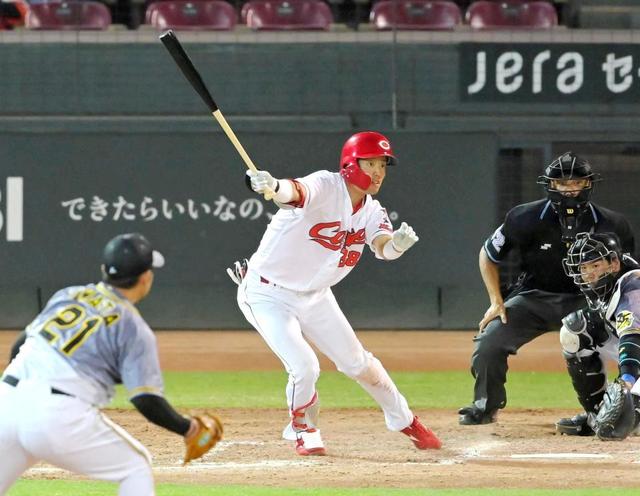 広島ドラ２宇草がプロ初マルチ