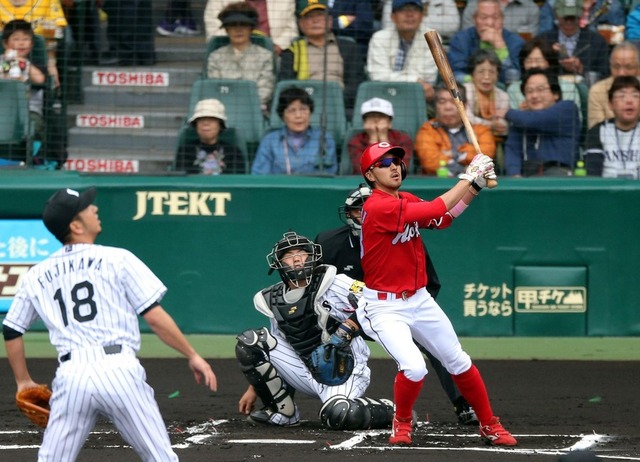菊池涼介1号ホームラン
