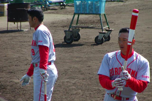 緒方監督金本監督