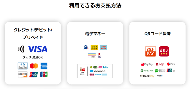 エスコンフィールド_キャッシュレス決済_利用できるサービス