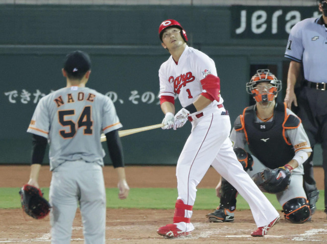 カープ鈴木誠也、13号同点ホームラン!巨人直江にプロの洗礼