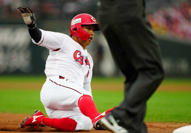 カープ羽月、チーム最多14盗塁!機動力野球復活の兆し