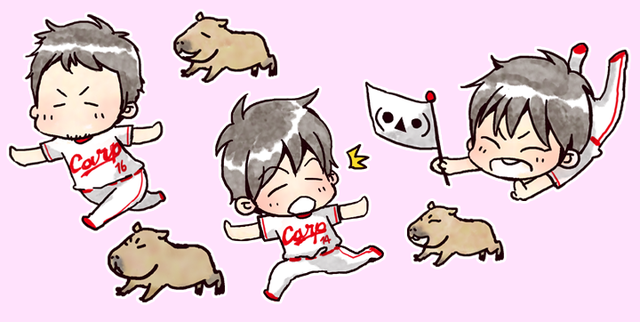 カピバラ三兄弟