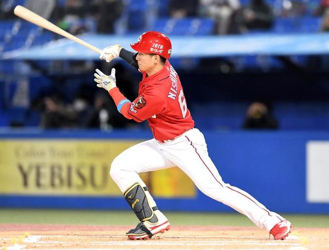 カープ西川龍馬、3号先制ホームラン!森下暢仁を援護