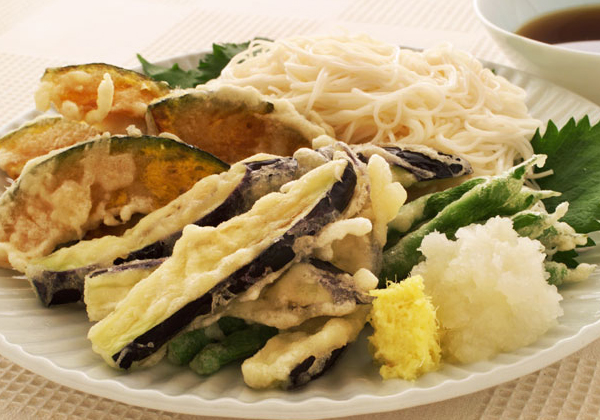 そうめん_天ぷら