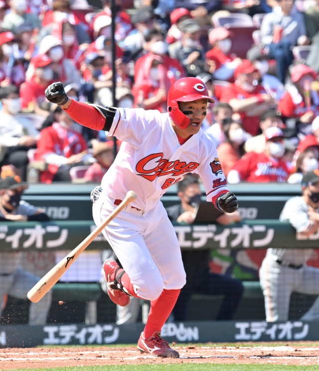 矢野雅哉プロ初ヒット