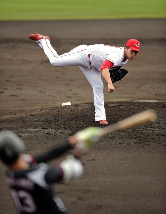 広島加藤拓也ロッテ練習試合