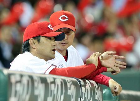 緒方監督談話丸3打席連続ホームラン