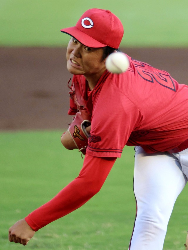 カープ高太一2回11失点乱調。斉藤2回0封！奨成＆前川ヒットも小林1回2失点で13失点大敗【広島0-13中日/2軍試合結果】