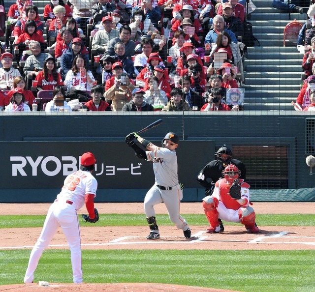 巨人丸床田空振り三振