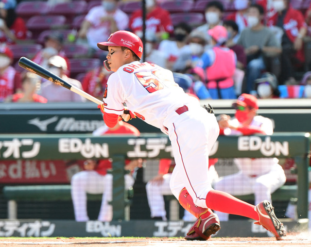 カープ大盛穂が今季初スタメンで2安打1打点