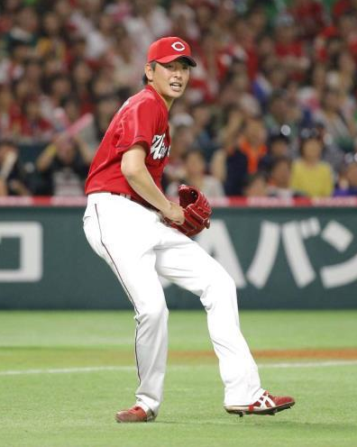 大瀬良大地_臀部_打球_負傷