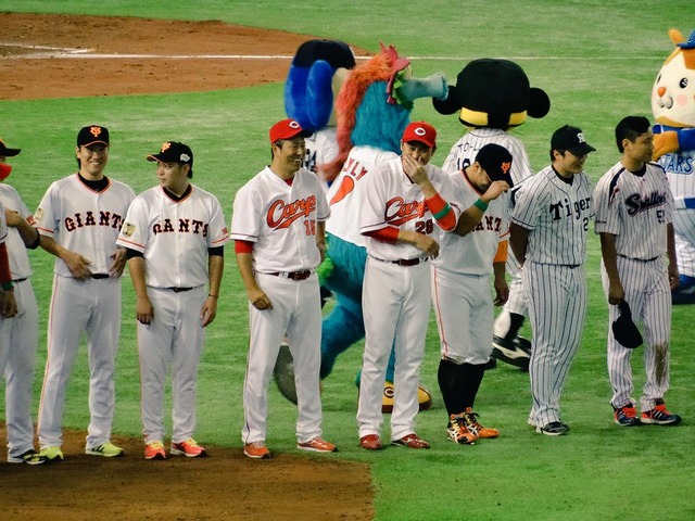 オールスター第一戦_選手整列