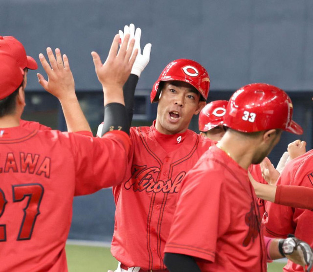 カープ秋山翔吾3号3ランホームラン