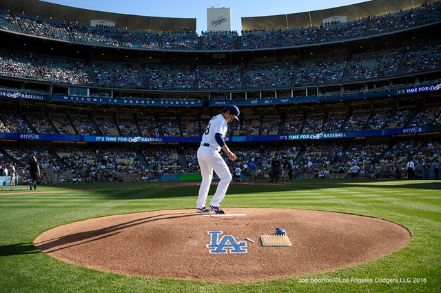 ドジャース前田健太観戦