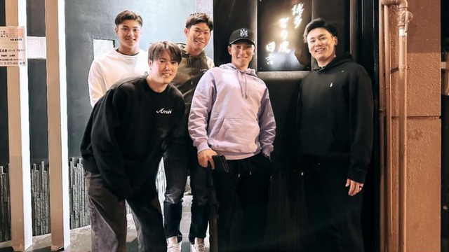 西川龍馬がカープ森下＆坂倉＆栗林＆田村の侍ジャパンメンバーと激励食事会