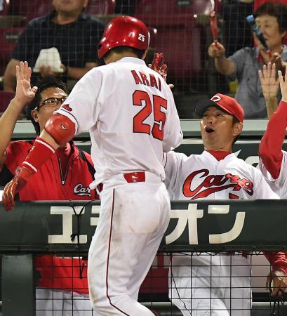 緒方監督今日は新井さん