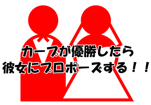 カープが優勝したら結婚