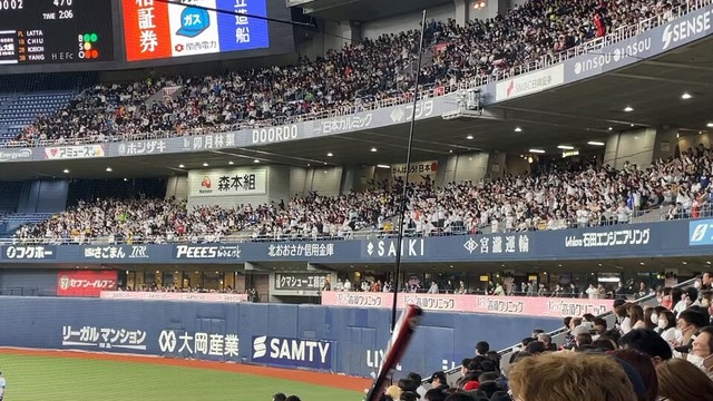 侍ジャパン小園＆坂倉の打席でスクワット応援！12球団連合軍が京セラドームで団結