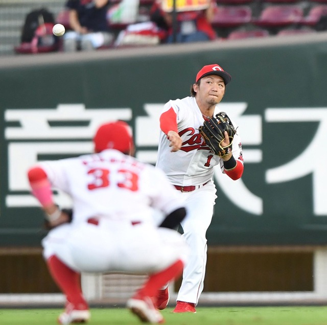 鈴木誠也ライトゴロ