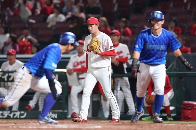 カープ常廣0.2回8失点炎上