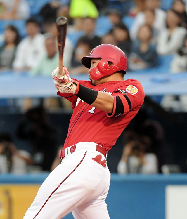 鈴木誠也15号2ランホームラン
