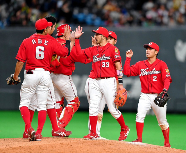 広島カープ日ハム延長12回引き分け