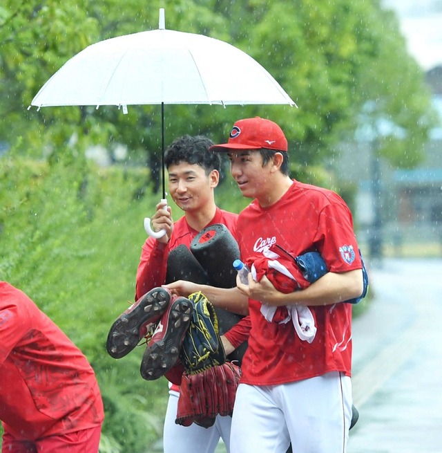 カープvs横浜は雨天中止。3連戦すべて中止の可能性も