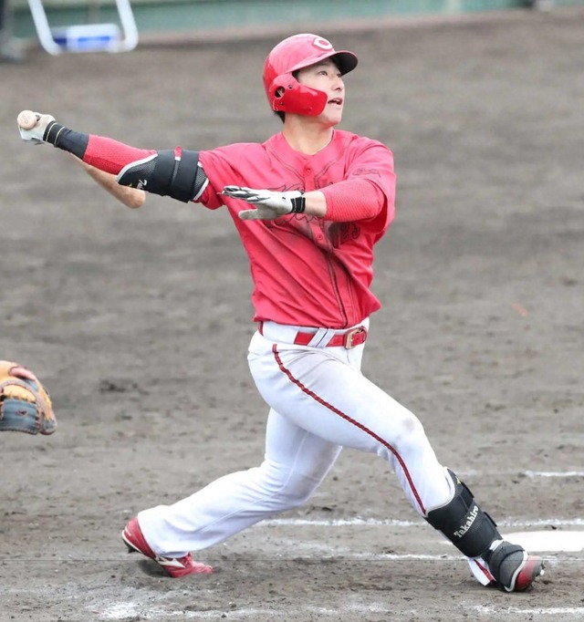 カープ中村貴逆転3ランHR！林＆高木2安打1打点！前川猛打賞！内田タイムリー！玉村6回2失点も長谷部3四球→薮田火消し失敗で引き分け【広島7-7中日/2軍試合結果】